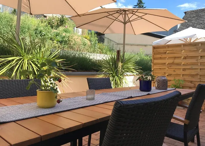 아파트 Sybille Kuntz Weingut Gaestehaus 리서